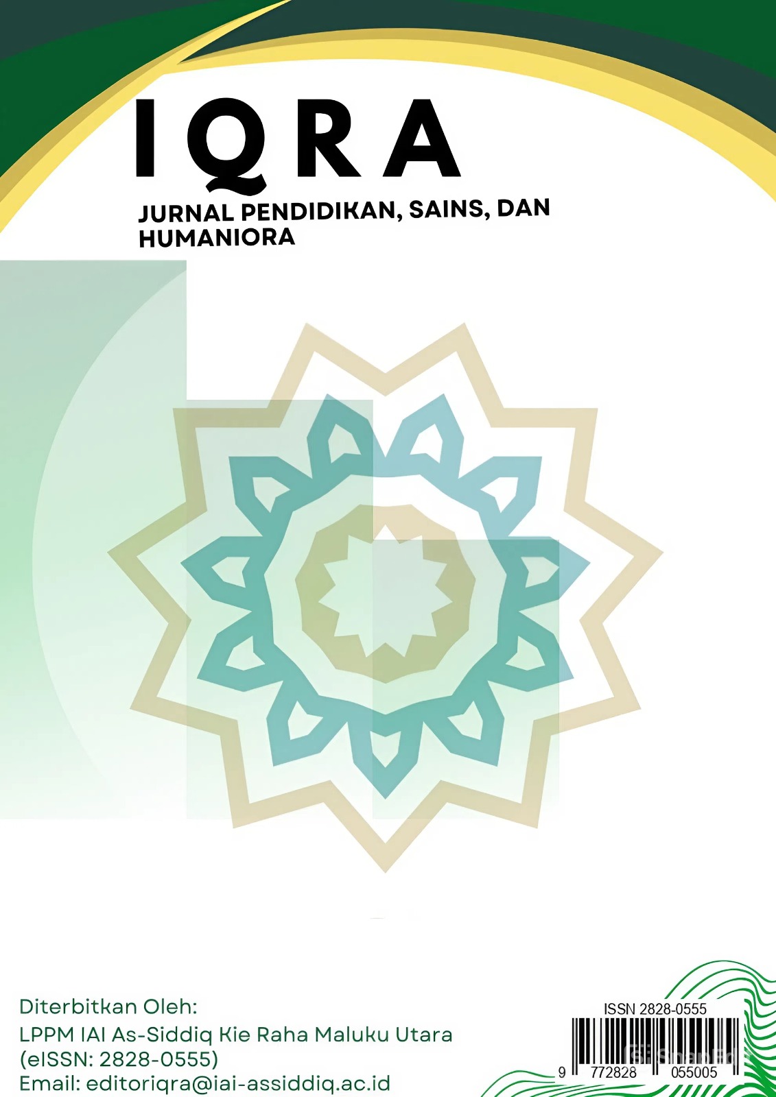					Lihat Vol 3 No 2 (2024): IQRA: Jurnal Pendidikan, Sains, dan Humaniora (eISSN: 2828-0555)
				
