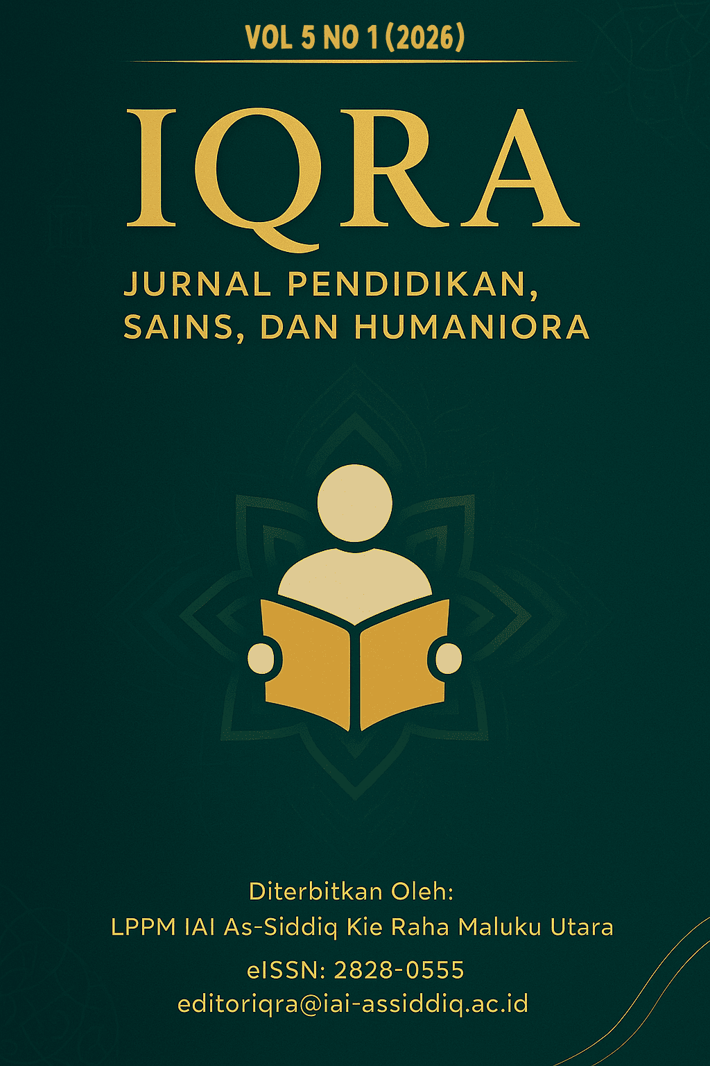 					Lihat Vol 5 No 1 (2026): IQRA: Jurnal Pendidikan, Sains, dan Humaniora (eISSN: 2828-0555)
				